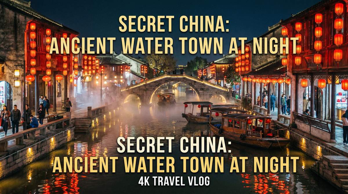 小马拉大车古镇夜景旅拍视频