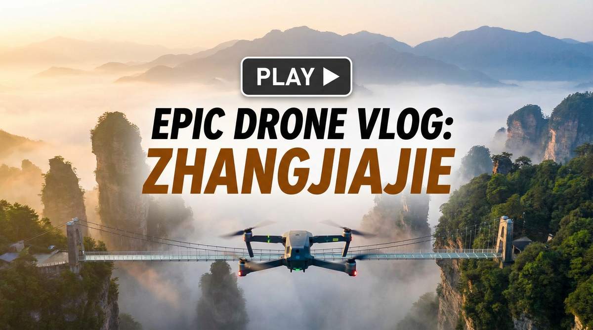 小马拉大车张家界航拍视频